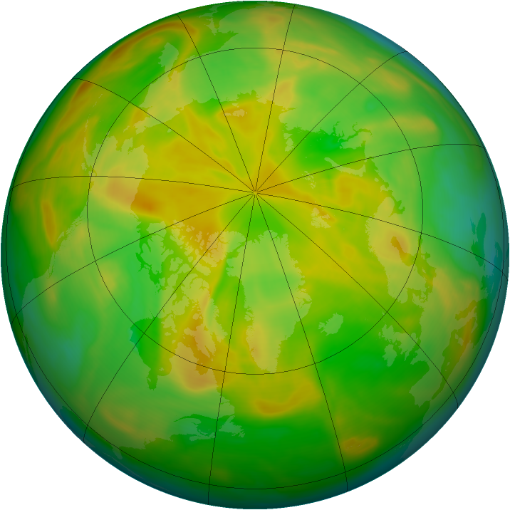 Arctic ozone map for 04 June 2006